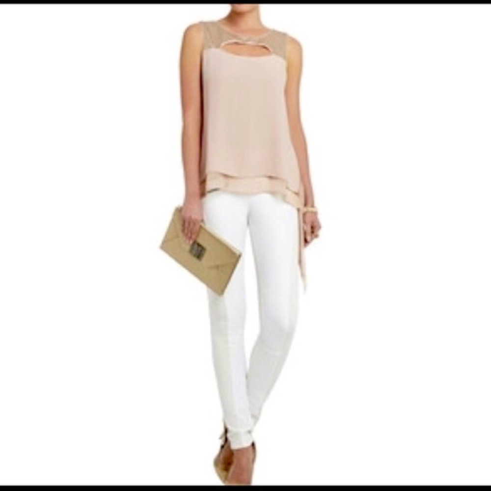 ❤️❤️ BCBG MaxAzria Bianca Cut Out Sequin Sleeveless Top❤️❤️
